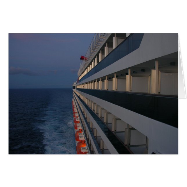Warm Evening at Sea Card (Front Horizontal)