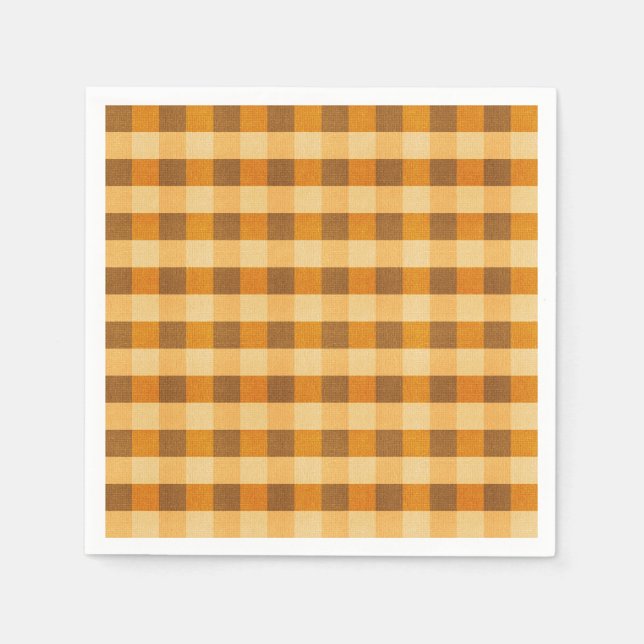 Warm Fall Plaid  Napkin (Front)