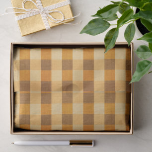 Warm Fall Plaid Tissue Paper