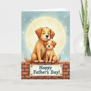 Warm Family Fathers Day Art Card