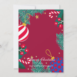 Warm Family Merry Christmas Card