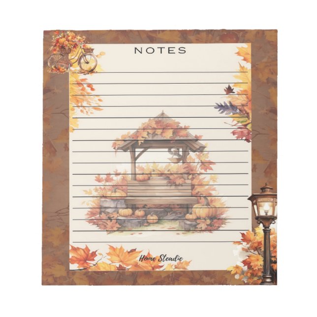 Warm Feelings Notepad (Front)