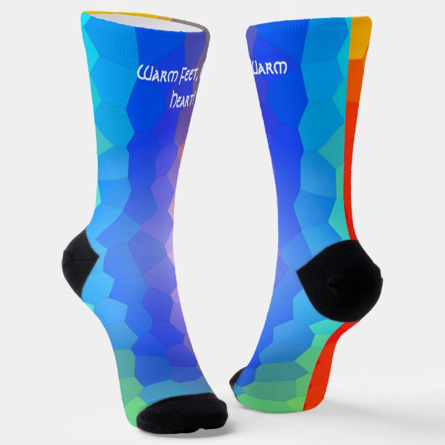 Warm Feet, Warm Heart! Socks (Angled)
