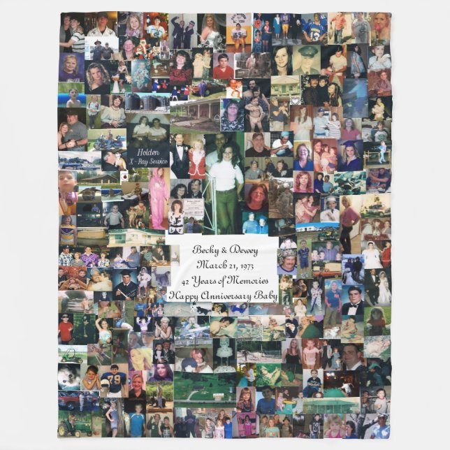 Warm fleece blanket full of memories (Front)