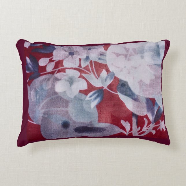 Warm Floral Decorative Pattern   Cushion (Front)