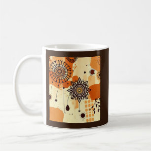Warm Floral Mandala Rustic Autumn Boho Coffee Mug