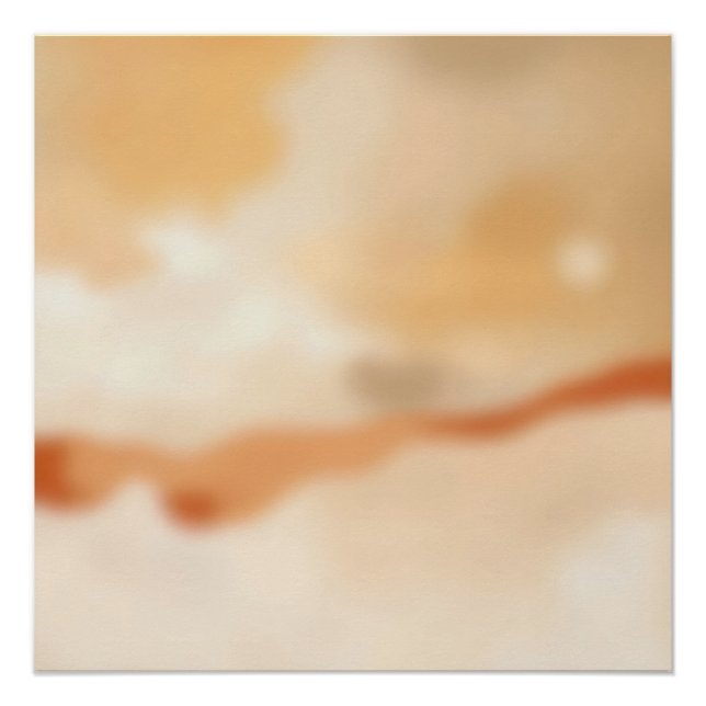 Warm Flow Abstract Poster (Front)