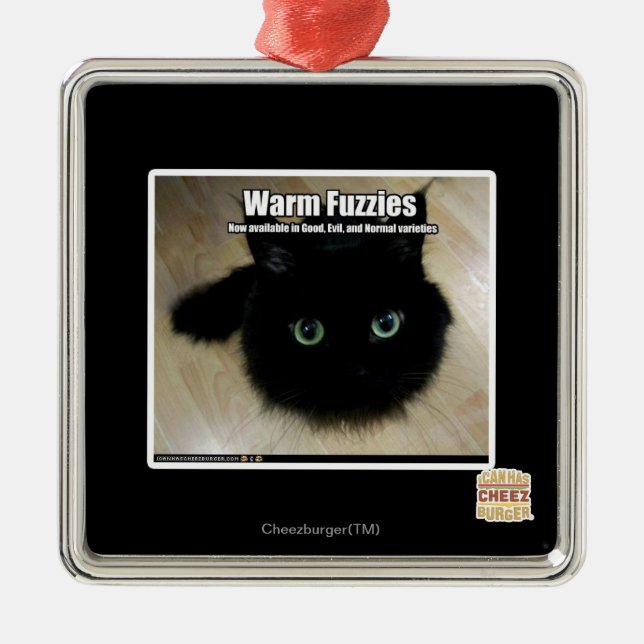 Warm Fuzzies Metal Tree Decoration (Front)