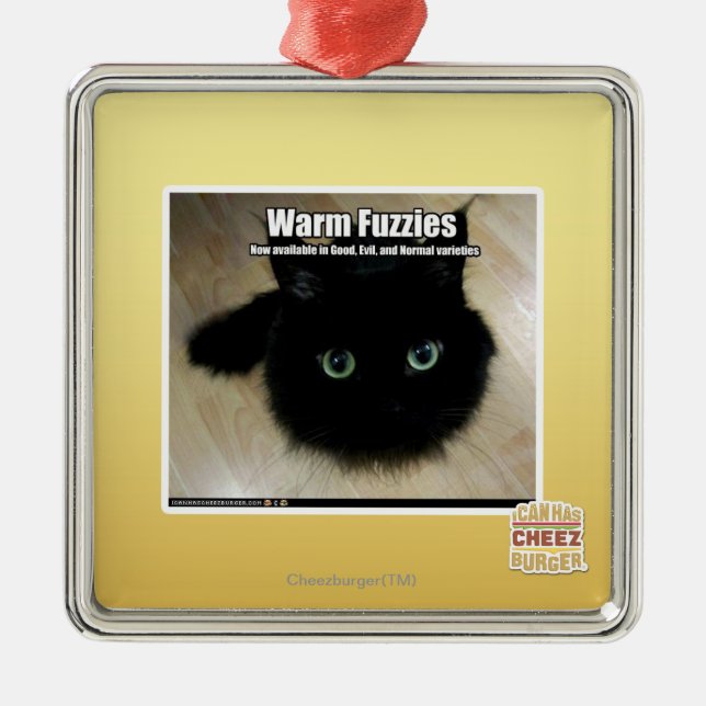 Warm Fuzzies Metal Tree Decoration (Front)
