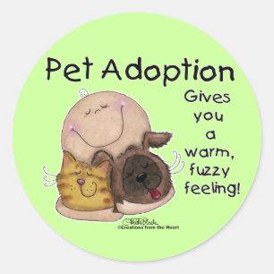 Warm, Fuzzy Feeling! Classic Round Sticker