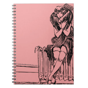 Warm Fuzzy Girl Spiral Notebook