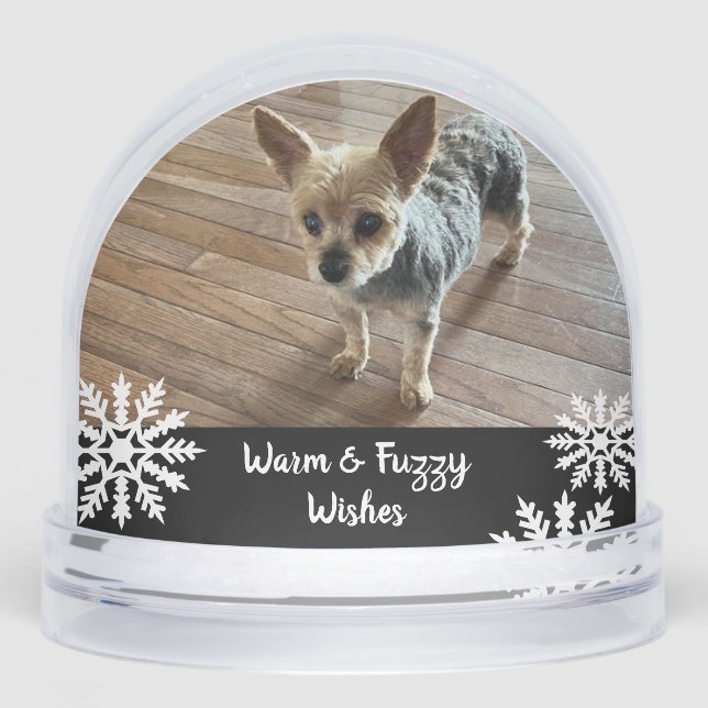 Warm & Fuzzy Wishes Pet Snowglobe (Front)