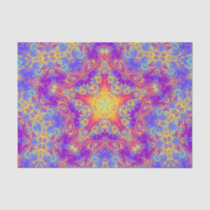 Warm Glow Star Bright Colour Swirl Kaleidoscope Ar Tissue Paper