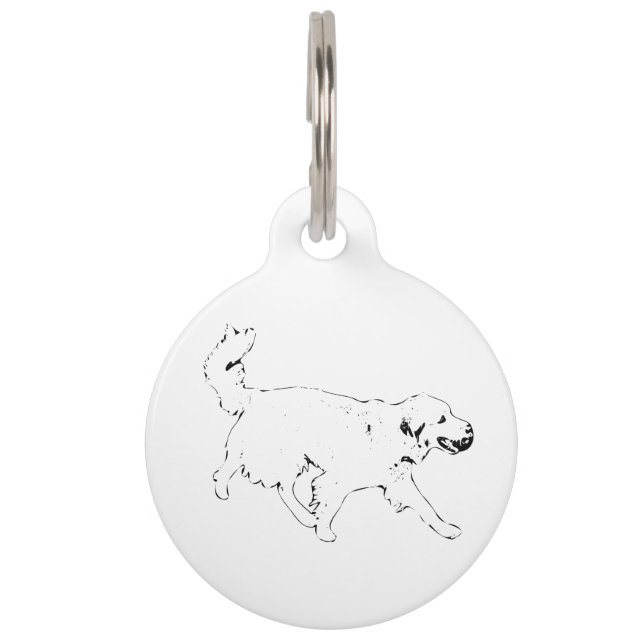 Warm Golden Spirit Pet Tag (Front)