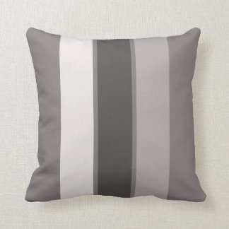 Warm Grey 3 Stripe (2 of 3) 16" Throw Pillow