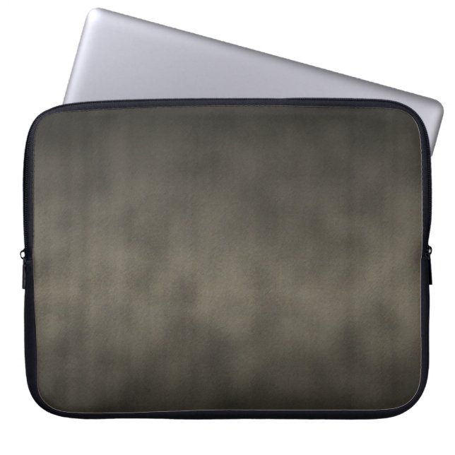 Warm Grey Goth Ombre Background Art Laptop Sleeve (Front)