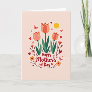 Warm Hearts Mothers Day Card