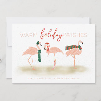 Warm Holiday Flamingos