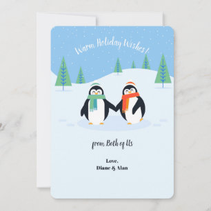 Warm Holiday Wishes Holiday Card