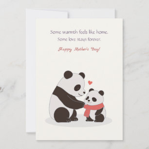 Warm Hugs, Panda Love Holiday Card