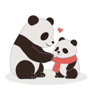 Warm Hugs, Panda Love T-Shirt