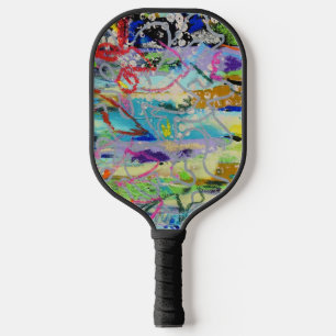 Warm Layers by Lydia's Art Sangria Pickleball Paddle