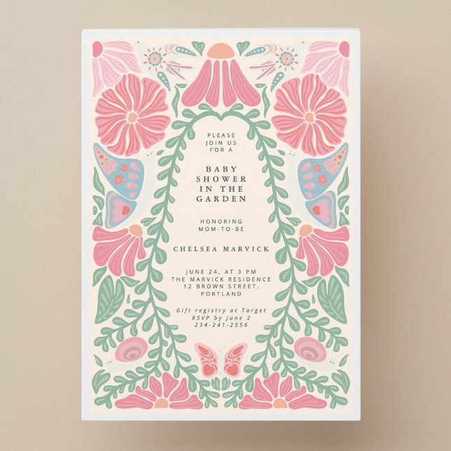 Warm light Garden Baby Shower Invitation (Creator Uploaded)