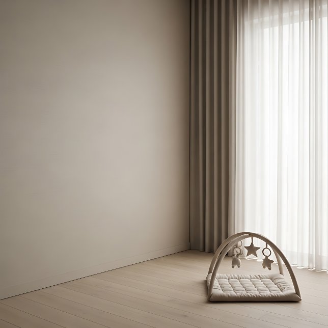 Warm Light Grey Baby Wallpaper Balanced Nursery  (Creator Uploaded)