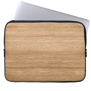 Warm Light Wood Grain Texture with Natural Flow Laptop Sleeve