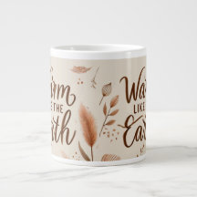 Warm Like the Earth Mug – Aesthetic Boho Coffee Cu