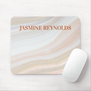 Warm Marble Geode Mouse Pad