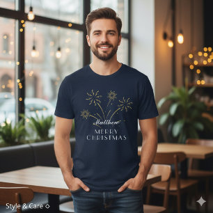 Warm Merry Christmas Decorative Holiday T-Shirt