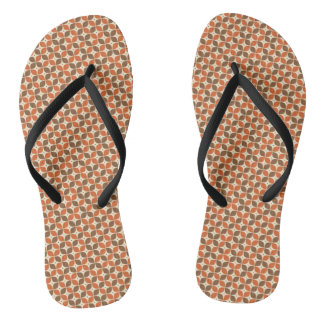 Warm Mid-Century Retro Boomerang Atomic Jandals