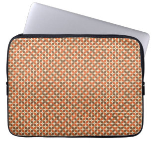 Warm Mid-Century Retro Boomerang Atomic Laptop Sleeve