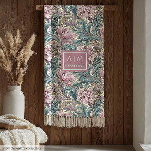 Warm Morris inspired pimpernel heritage blanket