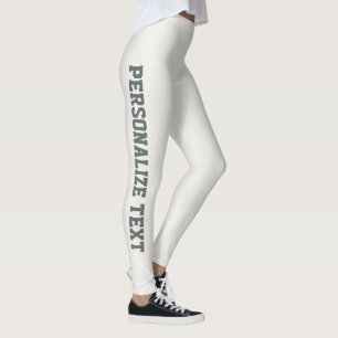 Warm Neutral Dark Metallic Shimmers Personalised Leggings