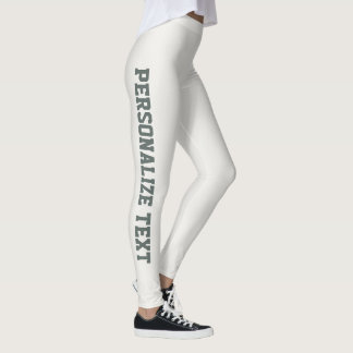 Warm Neutral Dark Metallic Shimmers Personalised Leggings