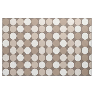 Warm Neutral Earth Geometric Circles Fabric