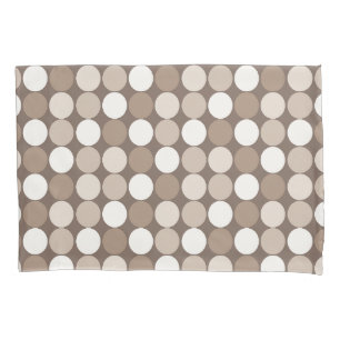 Warm Neutral Earth Geometric Circles  Pillowcase