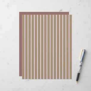 Warm Neutral Vertical Candy Stripe Scrapbook Paper