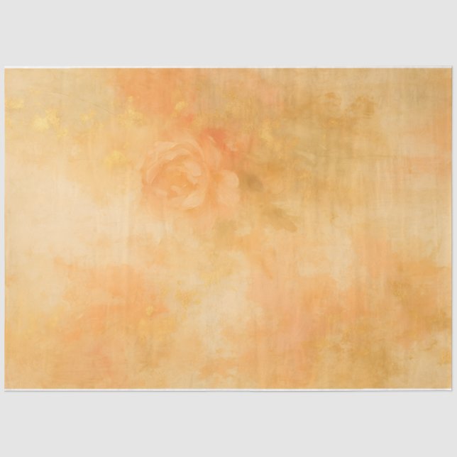Warm Neutral Watercolor Background Tissue Paper (Front)