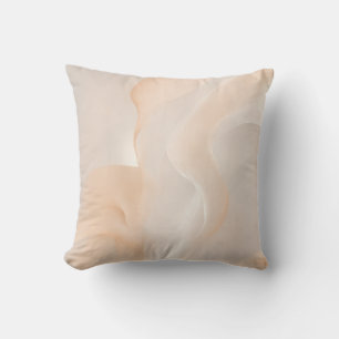 Warm Neutrals Dynamic Forms Art Cushion