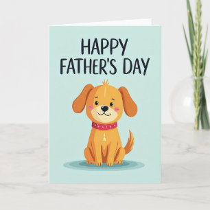 Warm Ochre Fathers Day Card