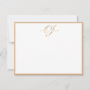Warm Ochre Frame Note Card