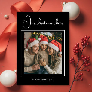 Warm Our Christmas Cheer Family Holiday Card