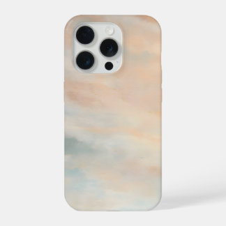 Warm Pastel Sky Abstract with Soft Cloud Texture iPhone 15 Pro Case