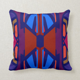 Warm Patch on Blue/Red/Pink/Orange/Tan/Maroon Cushion