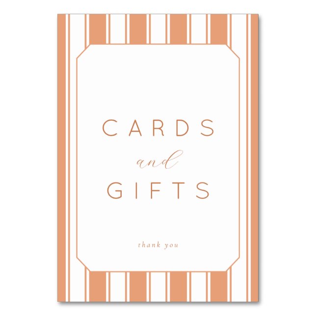 Warm Peach Minimalist Gratitude Card (Front)