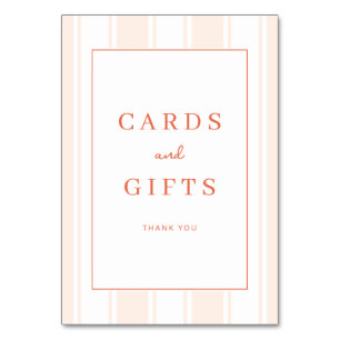 Warm Peach Minimalist Gratitude Card