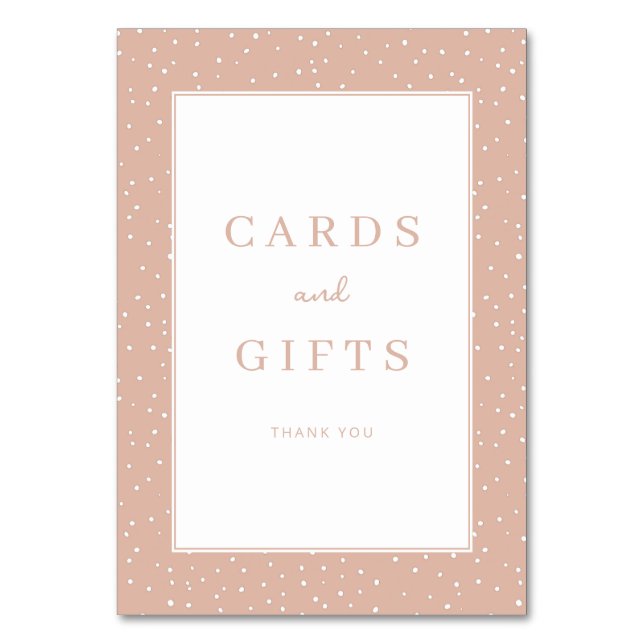 Warm Peach Minimalist Thank You Card (Front)